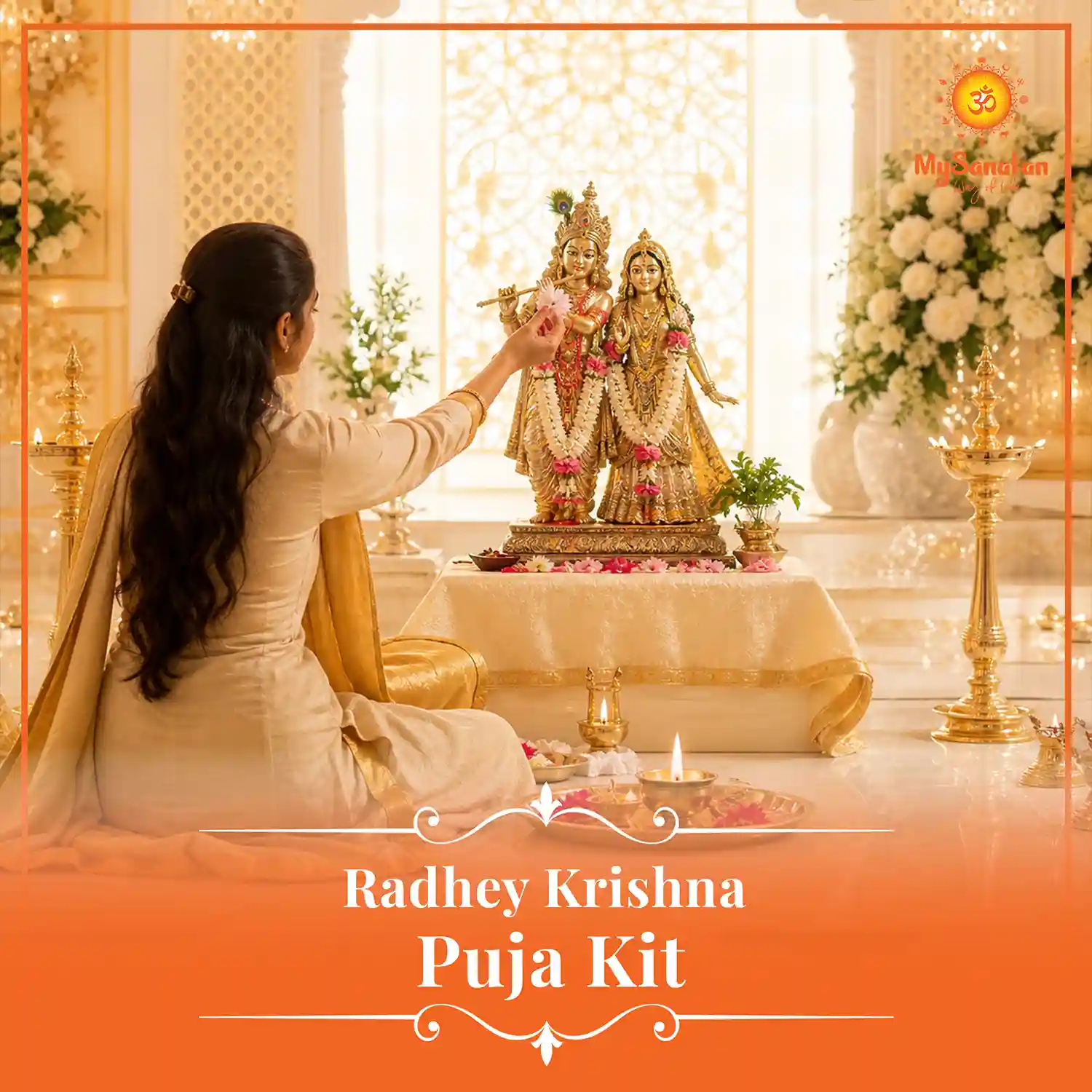 Radhe Krishna Puja Kit 